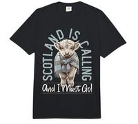 Escocia está Llamando y Debo irme | Highland Cow & Scotland Comfort Colors Adult Heavyweight T-Shirt