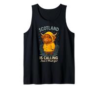 Escocia Llama Arte Ganadero escocés de Las Highland Cow Camiseta sin Mangas