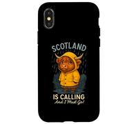 Escocia Llama Arte Ganadero escocés de Las Highland Cow Carcasa para iPhone X/XS