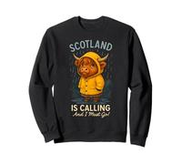 Escocia Llama Arte Ganadero escocés de Las Highland Cow Sudadera