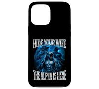 Esconde a tu Esposa El Alfa está aquí Alpha Wolf Cringy Tonto Carcasa para iPhone 13 Pro MAX