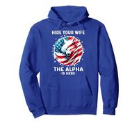 Esconde a tu esposa el alfa está aquí american alfa lobo Sudadera con Capucha