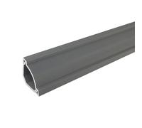 Escondedor de cables de esquina， Semicircular pintable, ocultador de cables TV montado en la pared, solución gestión eléctricos, for oficina casa(Gray A,4 * 1m)