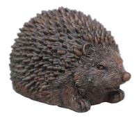 Escondedor de llaves de repuesto en forma de erizo para ocultar una llave, soporte oculto de resina, resistente a la intemperie, 11,4 x 8,1 x 7,1 cm, ocultador decorativo para patio al aire libre