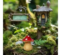 Escondellave Exterior - Contenedor Secreto Con Forma De Setas | Impermeable para Llaves de Exterior - Para Guardar Dinero Y Decorar Jardín Patio O Porche