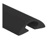 Esconder Cables Impermeable para Suelos, Organizador Cables Autoadhesivo, Recortable a Medida, Antideslizante, Resistente(Black,0.8x2.6x100cm/0.3x1x39in)