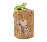 Escondi chiavi all'esterno - Ornamento decorativo per statue di animali Portaoggetti per sculture da giardino | Simpatico contenitore per nascondere le chiavi della decorazione esterna del balcone d