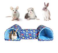 Escondite de hámster túnel, cama de hámster oculto, antideslizante, suave, para animales pequeños, accesorios de jaula para hurones, conejos, chinchillas, nido de juego, entretenimiento
