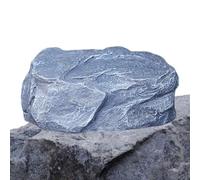 Escondite de llaves de roca falsa, soporte seguro para decoración, patio, jardín, exterior, diseño de gran tamaño, caja de bloqueo de repuesto para ocultar una casa, piedra con compartimento secreto