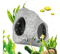 Escondite de Reptiles, Cueva de escondite de Peces | Cueva de Tortuga Que esconde de decoración de Acuario de Cueva | de Peces Artificiales, Decoraciones de Acuario Naturales y seguras