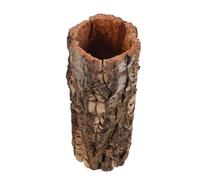 Escondite de Reptiles de Madera Terrario Tronco Hueco, Café | Textura Natural de Corteza, Decoración para Tanque y Lluvia, Espacio Privado para Tortuga y Serpiente
