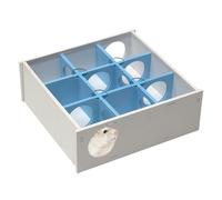 Escondite multicámara para hámsters, escondite para laberintos para hámsters | Juguetes de juego para con de madera de 9 cámaras, juguetes de juego para de madera, diseño cómodo y