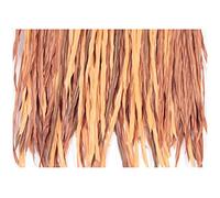 Escondite para Barcos de Caza de Patos de 64 x 13,12 pies - Techo de Paja de Palma Natural, Cubierta de Paja y Rafia Que simula una sombrilla, minibar, decoración Exterior, Accesorios de PES