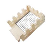 Escondite para conejo, refugio jaula dúplex - hábitat madera de actividad decorativa para hámsters Chinchillas Conejos Dodo Descanso Juego de roer escondite