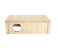 Escondite para hámsters - Pino 30 x 15 x 9,5 cm | Escondite de Cerdo con Varios Espacios | Caseta de Laberinto de hámster con diseño de para Mascotas para Descansar, Jugar y para el Parto Diario