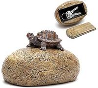 Escondite para llaves para exteriores, escondite de llaves en forma de piedra con compartimento secreto, piedra falsa que se siente y se ve como una piedra real, caja de seguridad para llaves