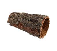 Escondite para Reptiles y Tortugas, Cueva Esquinera de Madera | Tubo 20x12x12cm, Diámetro 9-10cm, Buena Circulación de Aire y Limpieza Fácil