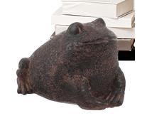 Escondite secreto para llaves de repuesto para exteriores, forma de rana, figura de jardín de resina, escondite seguro para valioso césped jardín