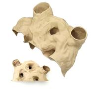 Escondites para peceras, decoración de paisaje escondite de camarones, decoración de acuario de camarones y peces, para pequeños cíclidos subacuáticos, reptiles, bagres, cangrejos ermitaños, terrario