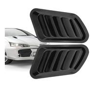 Escopas de campana para coche - 2 piezas toma de aire decoración al aire libre, rejilla de ventilación - para autocaravana, camión, SUV viajes, larga distancia, aventuras al aire libre, uso Quot