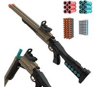 Escopeta de Doble CañóN con 90 Balas, Pistola de Juguete de Goma Espuma para 8+ NiñOs, Escopeta Juguete para Jóvenes, Adolescentes Regalo de CumpleañOs