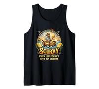 Escorbuto Cuando la Vida no te da Limones Barco Pirata navegando Camiseta sin Mangas