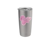 Escorpio Pink Dreamy Icing Aesthetic Zodiac Graphic Vaso térmico de acero inoxidable de doble pared