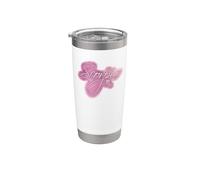 Escorpio Pink Dreamy Icing Aesthetic Zodiac Graphic Vaso térmico de acero inoxidable de doble pared