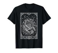 Escorpio Tarjeta del Tarot Gótico Signo del Zodíaco Astrología Escorpión Camiseta