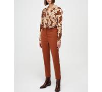 Escorpion Pantalon de mujer pitillo lana y elastano. Marrón oscuro 52/XL