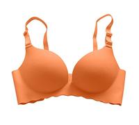 Escote en V Bralette Mujer Sin Aros - Sujetador para Mujer Sexy Sin Costuras Acolchado Sujetador Push Up Sin Aros Sujetador Skiny Bra Apoyo Ropa Interior Sujetador Mujer Sujetador Sujetador