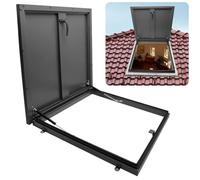 Escotilla de acceso al techo con diseño impermeable, acero galvanizado resistente y marco de aleación de aluminio para el hogar, sótano y uso comercial