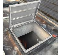 Escotilla de acceso al techo de acero inoxidable para una fácil instalación y ventilación manual, adecuada para ventanas de sótano y visualización de techo multiángulo