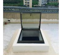 Escotilla de Acceso al Techo del sótano con acristalamiento, Ventana de Techo para iluminación y ventilación, para techos, áticos y sótanos (LxA 75x100cm/29.5x39.4in)