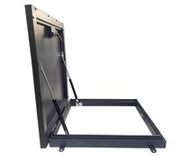 Escotilla de Acceso al Techo, Puerta de Acceso a Techo, Puerta de Seguridad de Acero con Manija Tipo Interruptor, Tapa de Escape Cuadrada(85x85cm/33X33in)