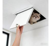 Escotilla de Acceso al Tejado de Aleación de Aluminio, Puerta de Seguridad a Prueba de Mal Tiempo del Tejado, Ideal para Contador de Agua, Techo(20 * 20cm/7.8 * 7.8in)