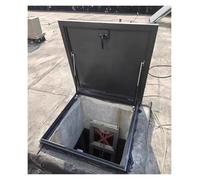 Escotilla de acceso comercial para techo con diseño resistente a la lluvia, tapa plana para cubiertas de tragaluz de ático, tamaño personalizable para una salida segura del techo