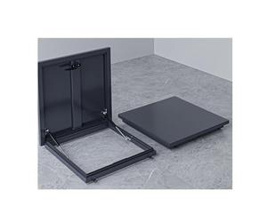 Escotilla de acceso de techo de acero galvanizado para techos comerciales planos, puerta de entrada de techo aislada y duradera con sello impermeable para acceso de mantenimiento del techo (90 x 65 cm