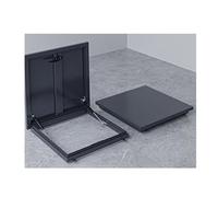 Escotilla de acceso de techo de acero galvanizado para techos planos comerciales, puerta de entrada de techo aislada duradera con sello impermeable para acceso de mantenimiento del techo (80 x 75 cm)