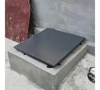 Escotilla de acceso de techo de aluminio de 28 x 28 pulgadas, puerta de acceso resistente a la intemperie para techos, sótanos y cabezales de pozo, solución segura de acceso al techo de larga duración