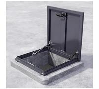 Escotilla de acceso de techo resistente con soporte hidráulico, puerta de ático resistente a la intemperie para uso residencial y comercial