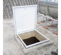 Escotilla de acceso para techo comercial, cubierta manual de acero a prueba de fugas, tablero cuadrado resistente a la lluvia para el ático, sótano, escaleras, salida de 100 x 100 cm