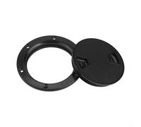 Escotilla de inspección redonda antideslizante con cubierta desmontable para barcos, material ABS robusto, perfecto para instalaciones interiores y exteriores (4 pulgadas)