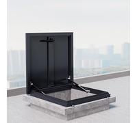 Escotilla de seguridad para acceso al techo, cubierta impermeable con mango interno y pestillo de bloqueo para ventilación de techo, escape, ventilación de sótano y mantenimiento al aire libre