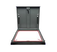 Escotilla de Seguridad para azotea con Puerta de Acceso al Espacio de Acceso Restringido con Cerradura, manija de Interruptor práctica, Puerta de Seguridad de Acero Duradera para ático, Alma