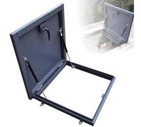 Escotilla de Techo Acceso Al Techo Escotilla de Techo Instalación en Cubierta Puerta de Seguridad con Interruptor Tipo de Manija Puerta de Acceso Aleación de Aluminio Para Hogar e Industria 50x50cm