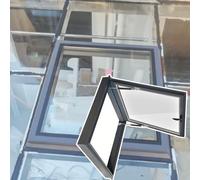 Escotilla de Techo, claraboya de ventilación y Acceso para iluminación de pozos subterráneos, 70x75cm (27.6x29.5in) - Duradera, Resistente a la Intemperie, claraboya de fácil Acceso