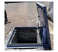 Escotilla de Techo, Cubierta Impermeable para tragaluz con manija de Bloqueo, Tira de Sellado de Goma, escotilla de Acceso Exterior al Techo para Casas, escuelas, sótanos y áticos (37.4" L x