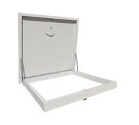 Escotilla de techo de acero galvanizado comercial, panel de acceso de salida de emergencia, cubierta de tragaluz para ático y sótano, 50 x 50 cm, puerta de boca de pozo