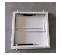 Escotilla de techo de acero galvanizado resistente con amortiguador de gas, bloqueo resistente a la intemperie para mantenimiento comercial de techos